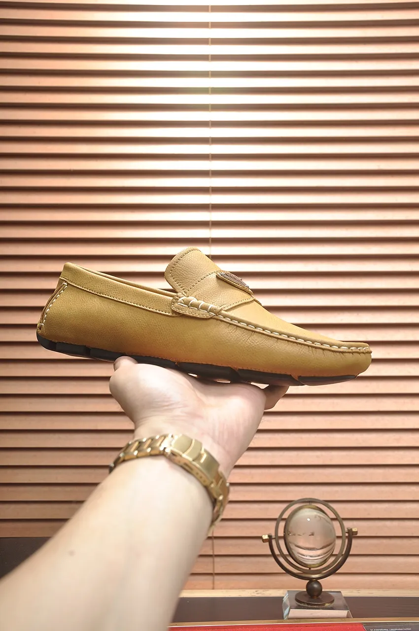 Men's Men's Shoes💰420💶【PRADA】 (High-end Niuli) New 🍀PRADA - Prada Doudou Shoes! Made of imported original cowhide, the inner top layer is comfortable cowhide lining! Original wear-resistant rubber outsole! High quality products! Code number 38-45 (45 customized)